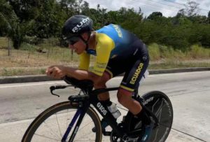 Santiago Montenegro se ubicó en la novena posición de la crono del Panamericano de ciclismo