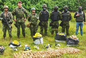 Minas y explosivos fueron destruidos por el Ejército en Sucumbíos