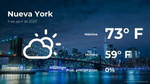 Nueva York: el tiempo para hoy martes 11 de abril