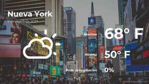Nueva York: el tiempo para hoy martes 9 de mayo