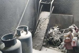 Fuga de gas ocasionó un incendio en Calderón