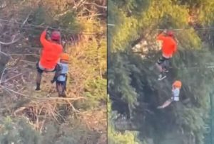 Un niño cayó desde una tirolesa y sobrevivió