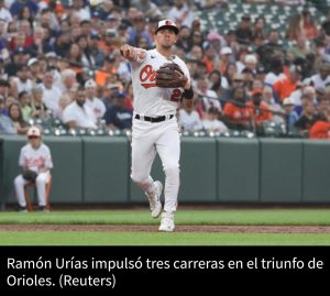 Ramón Urías brilla y Orioles evitan barrida ante Dodgers