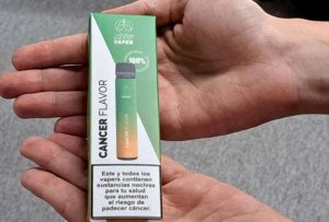 Lanzan un vapeador ‘sabor a cáncer’ en España