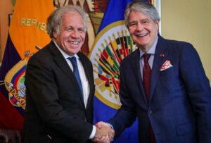 El presidente de Ecuador, Guillermo Lasso, se reunión con Luis Almagro, Secretario General de la Organización de los Estados Americanos