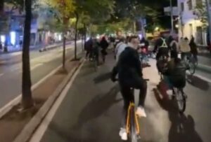 Atropelló a manifestantes en Madrid