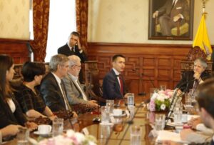 Gabriela Sommerfeld ya fue parte del equipo de Daniel Noboa en la primera reunión 