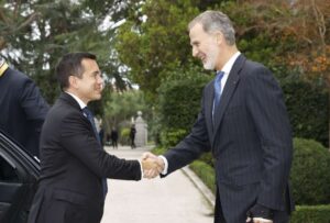 El presidente electo Daniel Noboa se reunión con el Rey Felipe VI