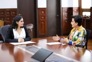 Se reunió con la Canciller de Ecuador previo a su viaje a Israel, la Vicepresidenta