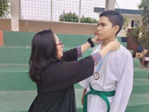 Joven talento deportivo ganó medallas de oro en Intercolegial de Karate