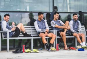 El ecuatoriano Leonardo Campana, Lionel Messi y Luis Suárez ya entrenan juntos en el Inter Miami CF