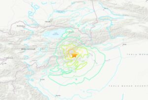 China y Kirguistán fue azotada por un sismo de 7,0 grados de magnitud