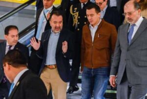 El alcalde de Quito, Pabel Muñoz se reunió con el presidente Daiel Noboa