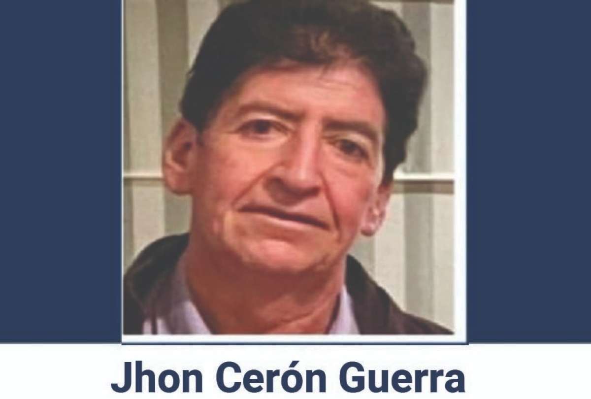 La Policía informó del hallazgo del cuerpo de Jhon Cerón