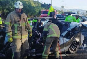 El Ecu 911 reportó un accidente de tránsito en la Panamericana Sur