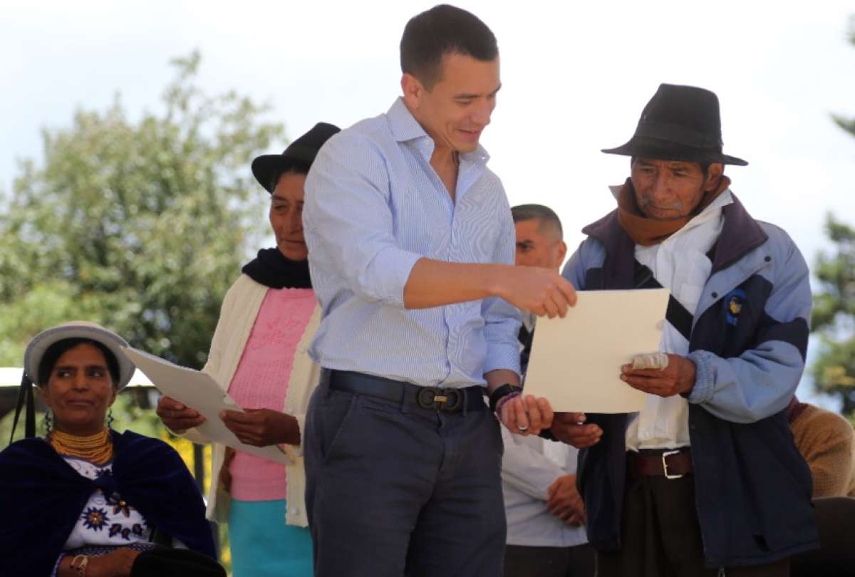 En Chimborazo, 20 familias de Penipe recibieron viviendas 100% subsidiadas