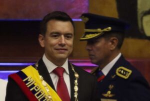 El presidente de la República, Daniel Noboa, dio su primer Informe a la Nación