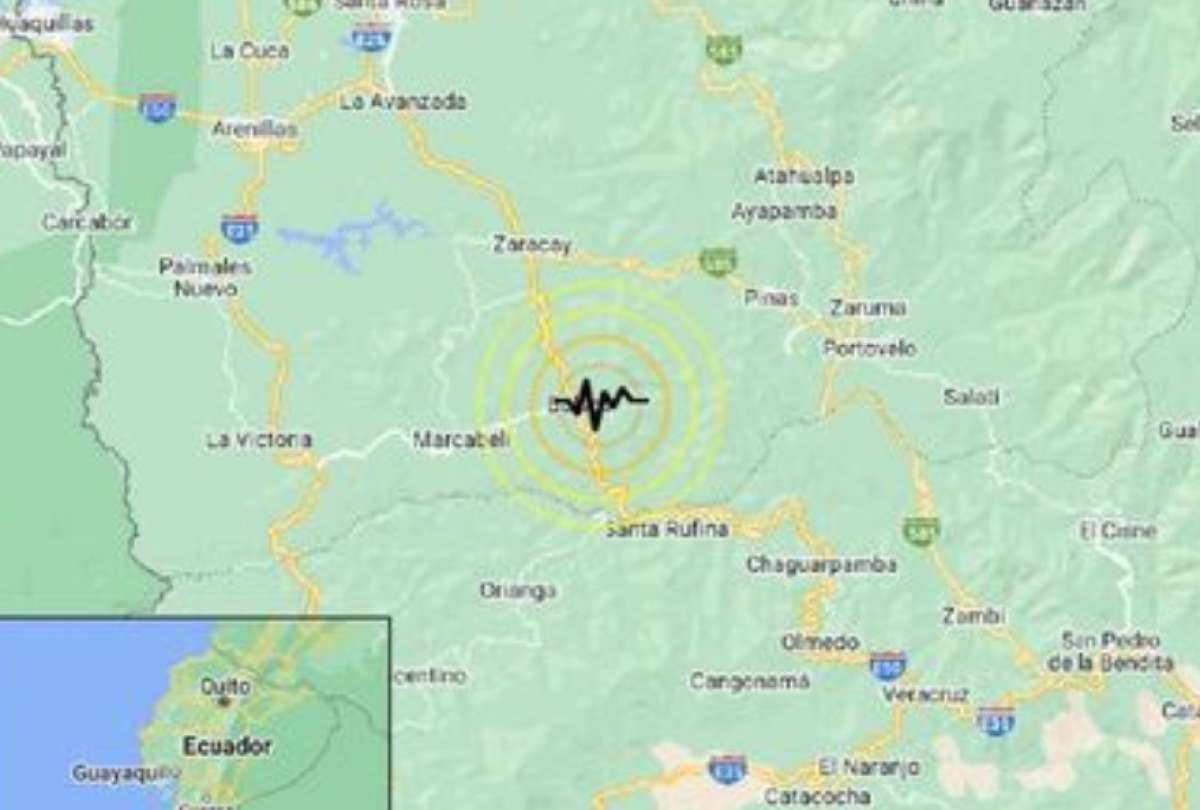 El Instituto Geofísico reportó, la noche de este lunes, un sismo en El Oro