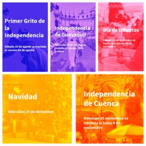 ¿cuándo será el próximo feriado en Ecuador?
