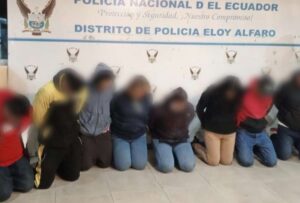 La Policía Nacional detuvo a ocho personas en delito flagrante el 20 de junio de 2024