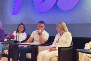 El presidente Daniel Noboa y María José Pinto es el binomio presidencial del movimiento Acción Democrática Nacional (ADN), lista 7