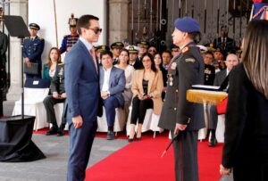 El presidente Daniel Noboa participó en el cambio de mando de la Casa Militar Presidencial