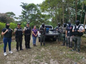 Ejecutaron operaciones contra la minería ilegal en el sector de Jondachi de la parroquia Cotundo
