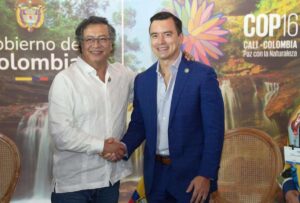 Presidente Noboa se reunió con Gustavo Petro