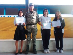 FAE participó en el acto cívico de la U.E. Jaime Roldós Aguilera