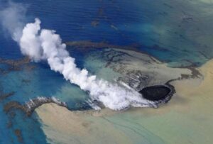 Así fue el momento en el que nació una isla en Japón