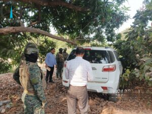Coordinación con la Policía Nacional realizaron la recuperación de un vehículo reportado