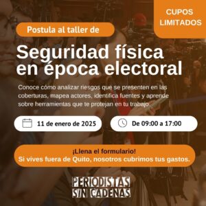 Taller de Seguridad Física en época electoral