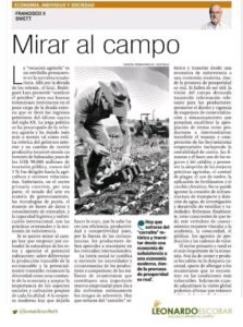 ”Volver la mirada al campo”