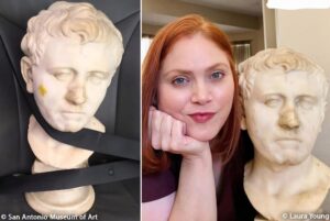 Laura Young compró una escultura romana de más de 2,000 años por solo $35