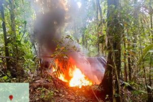 Militares localizaron complejo de refinamiento artesanal de petróleo en Sucumbíos