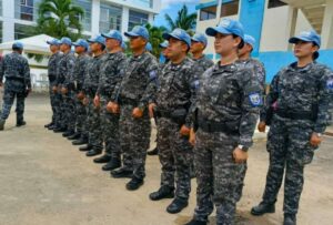 50 cascos azules de la Policía apoyarán operaciones por temblor en Esmeraldas