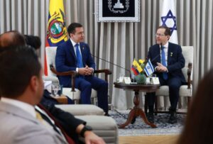 Daniel Noboa se reunió con el Presidente de Israel