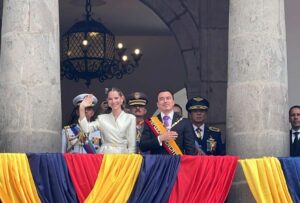 Presidente Noboa llegó a Carondelet para almuerzo con invitados nacionales e internacionales
