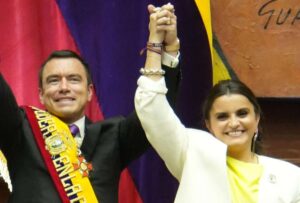 Daniel Noboa asignó funciones a la vicepresidenta María José Pinto