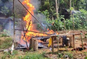 Ejército neutralizó actividades ilícitas en Orellana y Sucumbíos