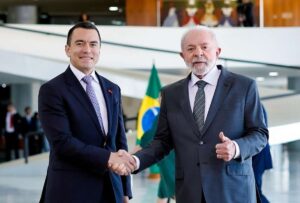 Presidentes Daniel Noboa y Lula Da Silva se reúnen en Brasilia