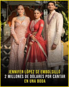 JLo viajó a India para presentarse en la boda de Netra Mantena y Vamsi Gadiraju