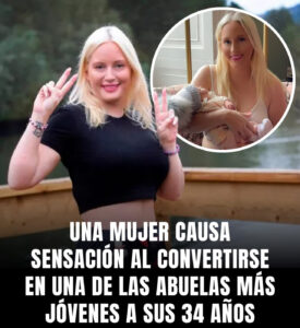 Mujer sorprendió al convertirse en abuela a sus 34 años