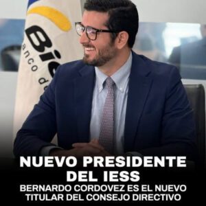NOBOA DESIGNA A BERNARDO CORDOVEZ COMO NUEVO PRESIDENTE DEL IESS