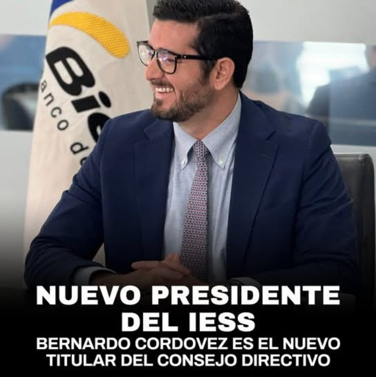 NOBOA DESIGNA A BERNARDO CORDOVEZ COMO NUEVO PRESIDENTE DEL IESS