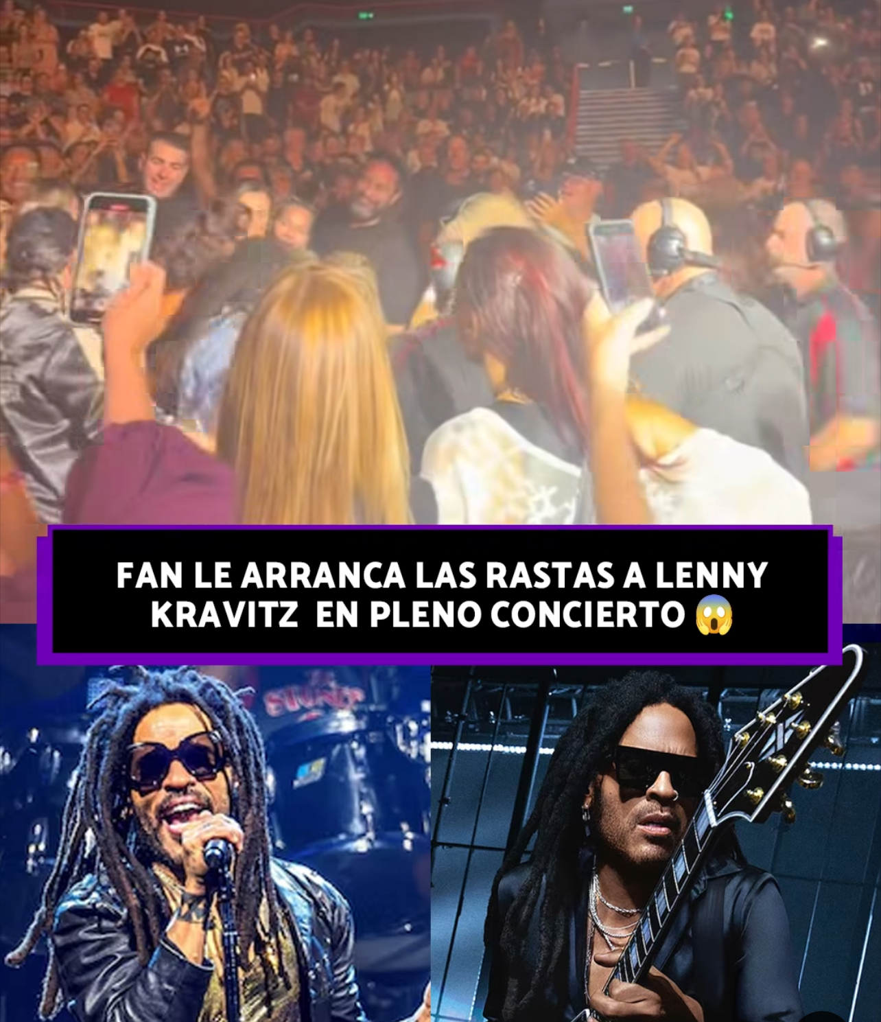 Una joven muy emocionada me arrancó cuatro rastas