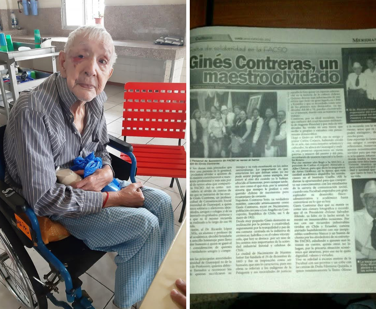 DOCENTES, EMPLEADOS Y TRABAJADORES, DE LA UNIVERSIDAD DE GUAYAQUIL TERMINAN SUS DÍAS ABANDONADOS A SU SUERTE, ENFERMOS EN UN HOSPICIO O MUEREN EN HOSPITALES