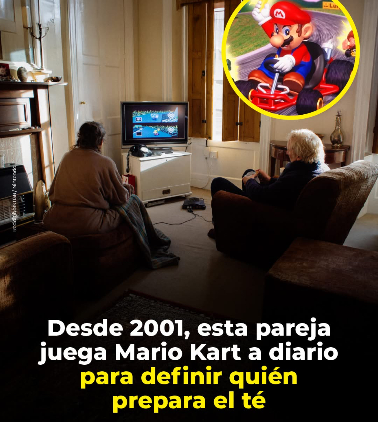 Juegan cada día la versión de Mario Kart para Nintendo 64 ininterrumpidamente desde 2001