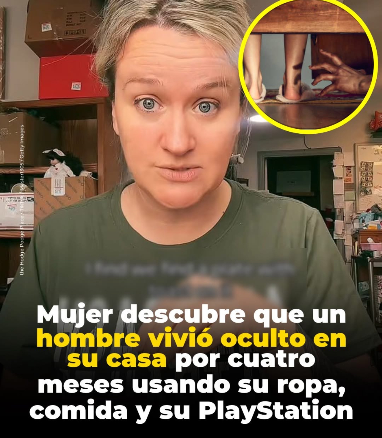 Intruso había vivido allí por cuatro meses