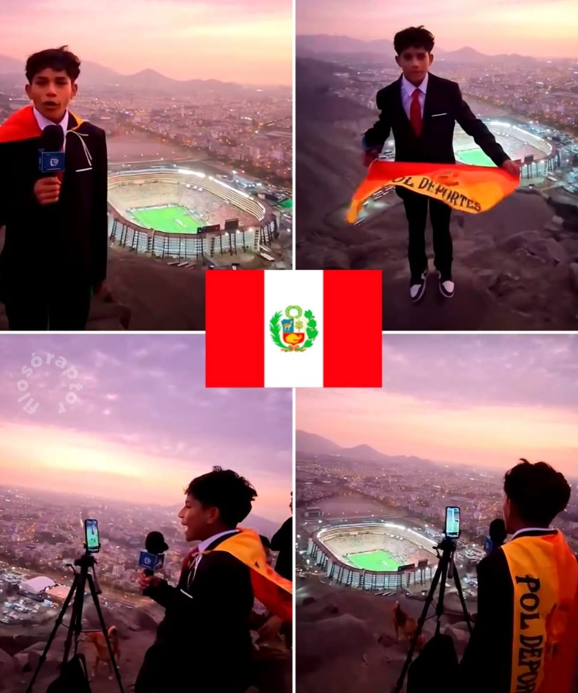 TIENE 15 AÑOS, SIN CREDENCIAL… Y TRANSMITIÓ UNA FINAL DESDE LO ALTO DE UN CERRO